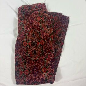 Dana Buchman Red Paisley Dress Pants